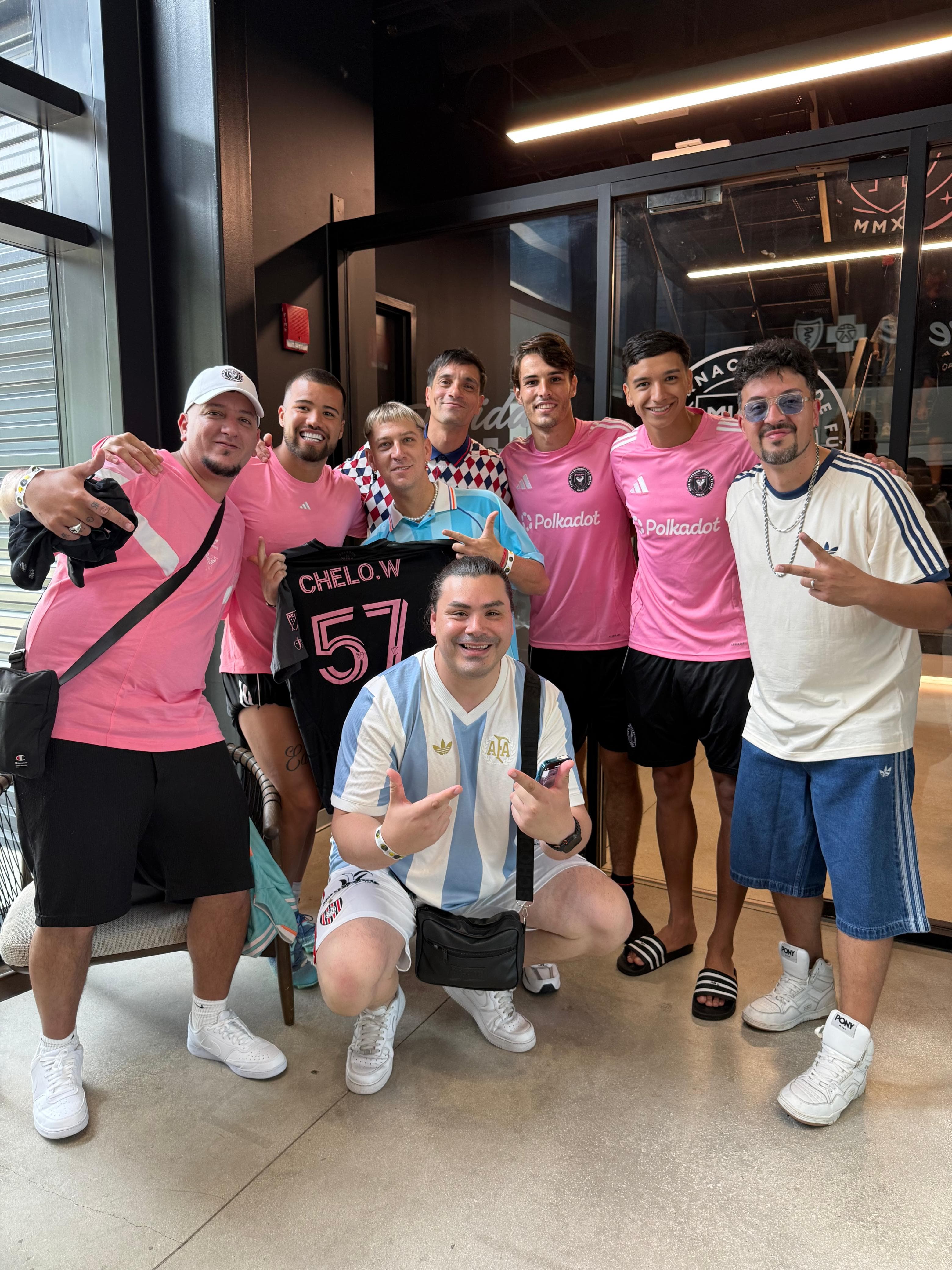 El Panda DJ con Chelo Weigandt y Federico Redondo en Inter Miami
